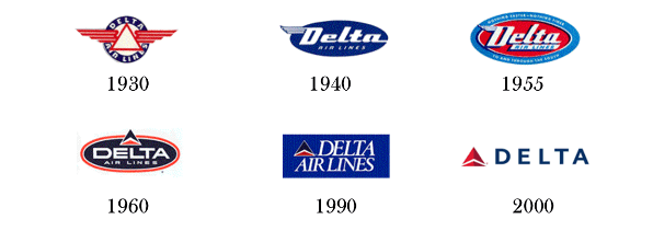 Delta Air Lines Logo - The Evolution of Airline Logos - eDreams Travel Blog