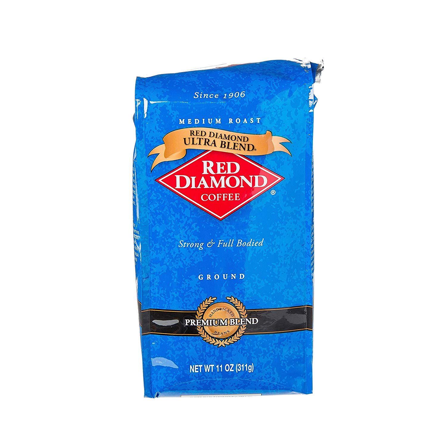 Red Diamond Coffee Logo - Amazon.com : Red Diamond Ultra Blend Ground Coffee, 11 Ounce
