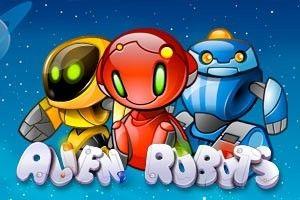 Alien Robot Logo - Alien Robots - Robot Slot in Space by NetEnt | SlotsClub.com