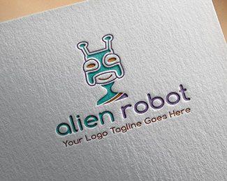 Alien Robot Logo - alien robot Designed by Yoshan | BrandCrowd
