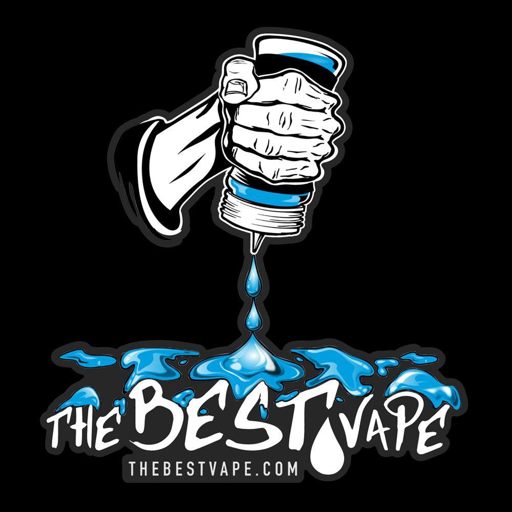 Vape Logo - TBV Sticker - Drip Bottle & Logo on Clear Vinyl | The Best Vape