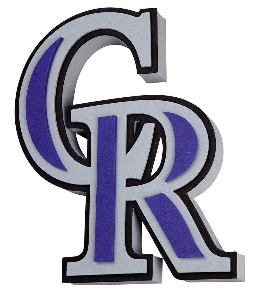 Rockies Logo - Colorado Rockies 3D Fan Foam Logo Sign