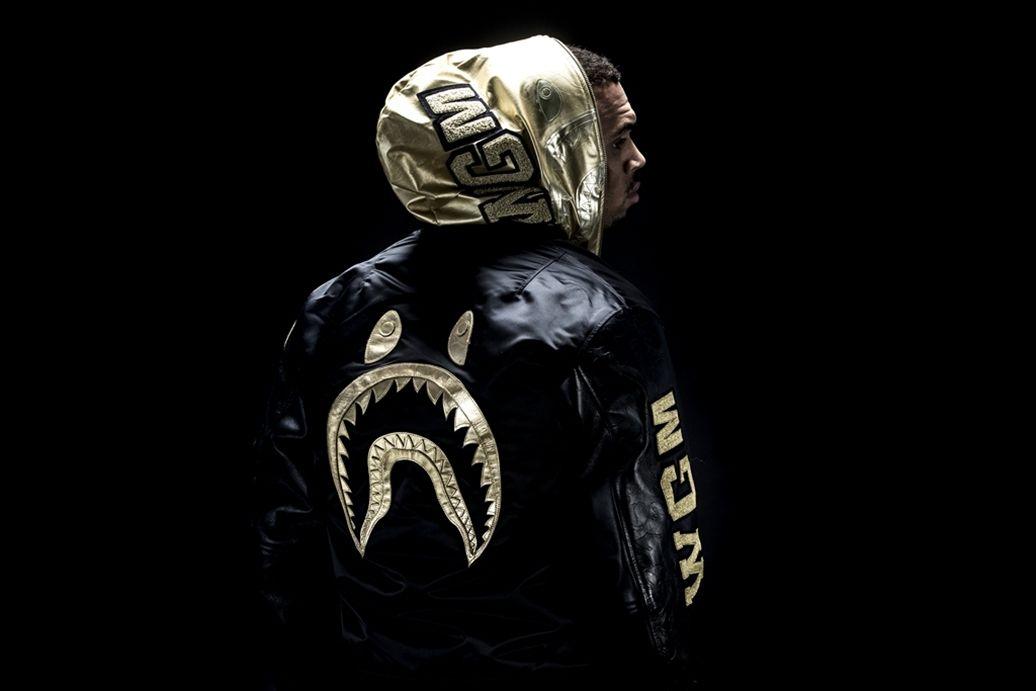 Golden BAPE Logo - NOWHERE / A BATHING APE® BLACK