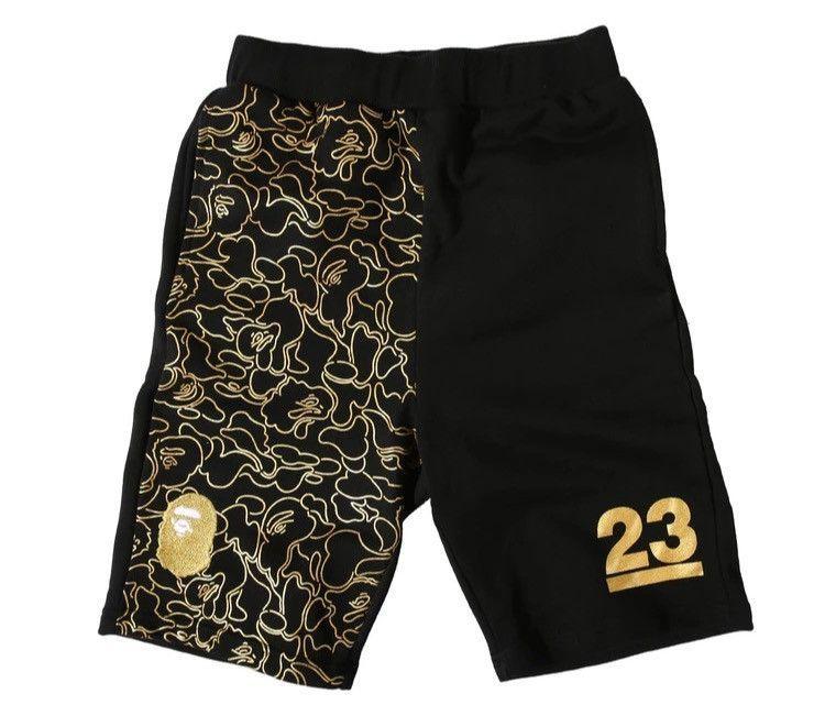 Golden BAPE Logo - BAPE 23rd Anniversary Golden Camo Shorts. Fashion Closet. Camo