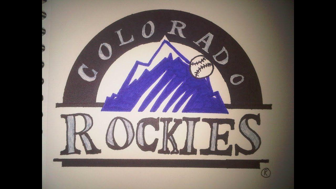 Colorado Rockies Logo - How to Draw the Colorado Rockies logos - YouTube