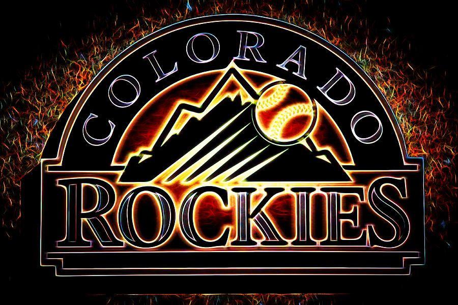 Colorado Rockies Logo - Colorado Rockies Logo Photograph by Stephen Stookey