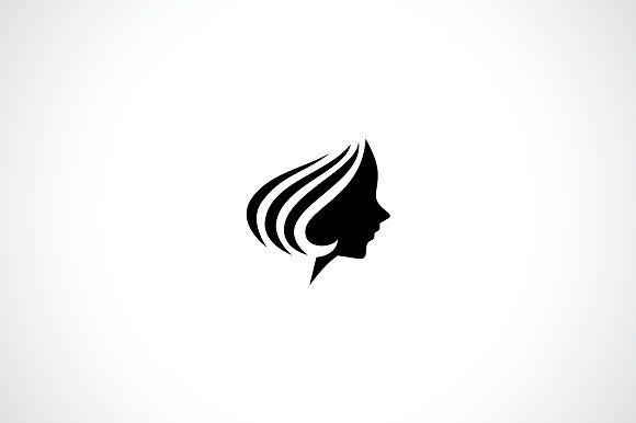 Girl Black Logo - Beautiful Girl Logo Template ~ Logo Templates ~ Creative Market