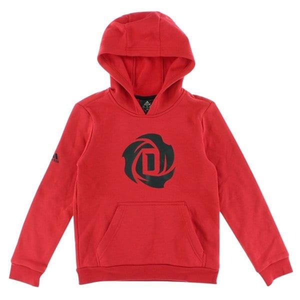 Drose Logo - Shop Adidas Boys D Rose Logo Hoodie Red - Red/Black - S - Free ...