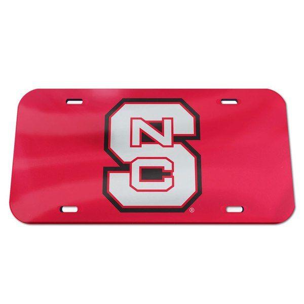 NC State Wolfpack Logo - WinCraft NC State Wolfpack Logo Crystal Mirror License Plate