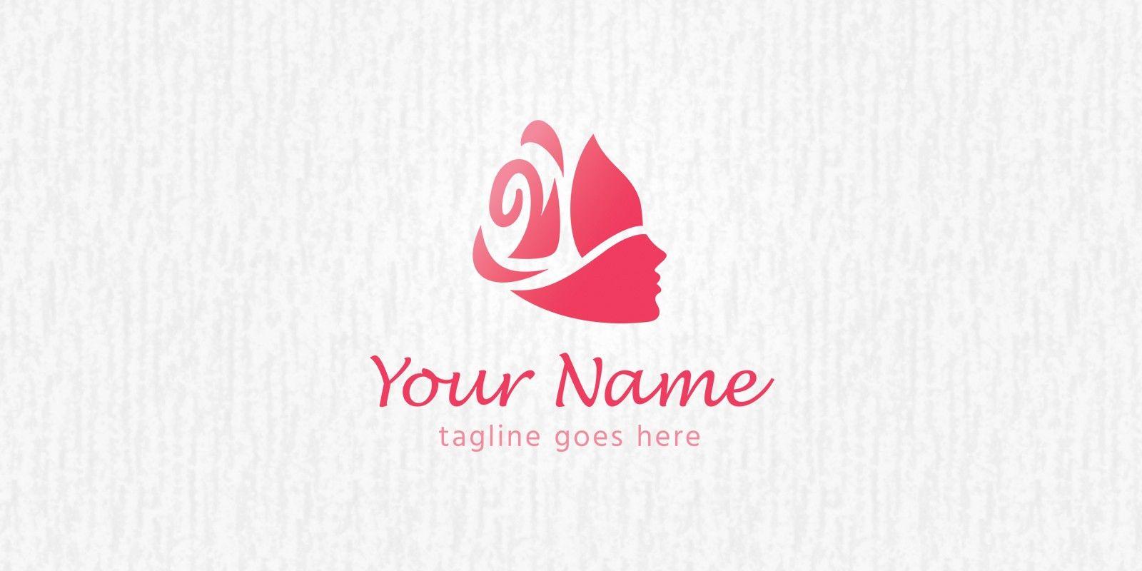 Girl Logo - Rose Girl - Logo Template | Codester