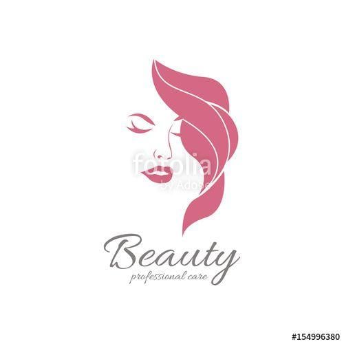 Girl Logo - Beauty girl logo. Beautiful girl vector illustration Stock image