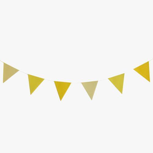 Over a Yellow Triangle Logo - YELLOW TRIANGLE BUNTING