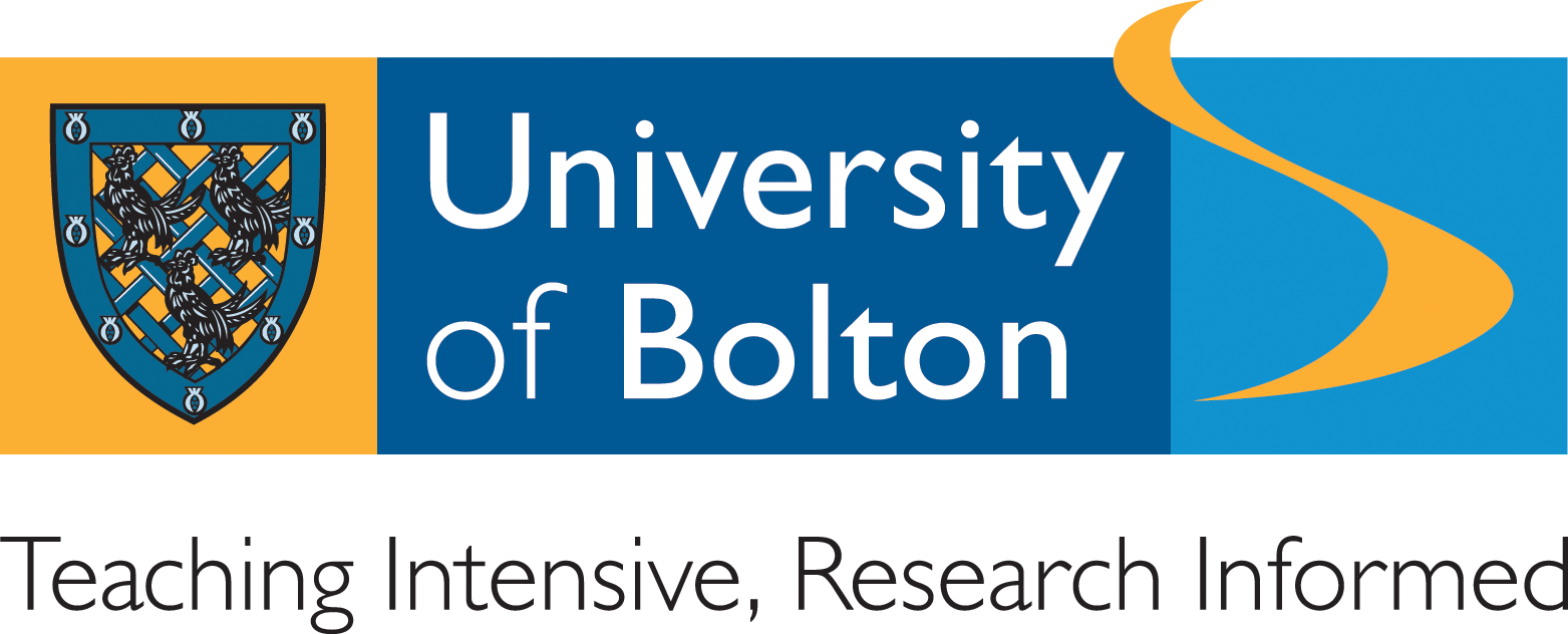 Yellow Blue Research University Logo - University of Bolton - Teaching Intensive, Research Informed