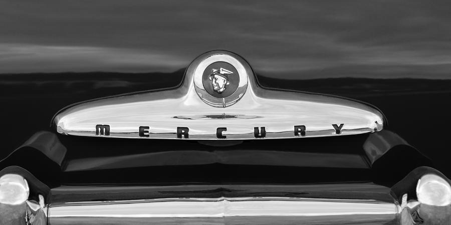 Vintage Mercury Logo - 1949 Mercury Coupe Emblem Photograph by Jill Reger