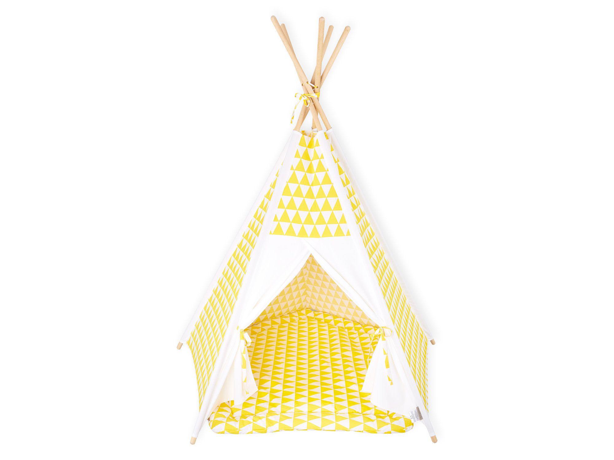 Over a Yellow Triangle Logo - KraftKids Yellow Triangle Play Teepee | Wayfair.co.uk