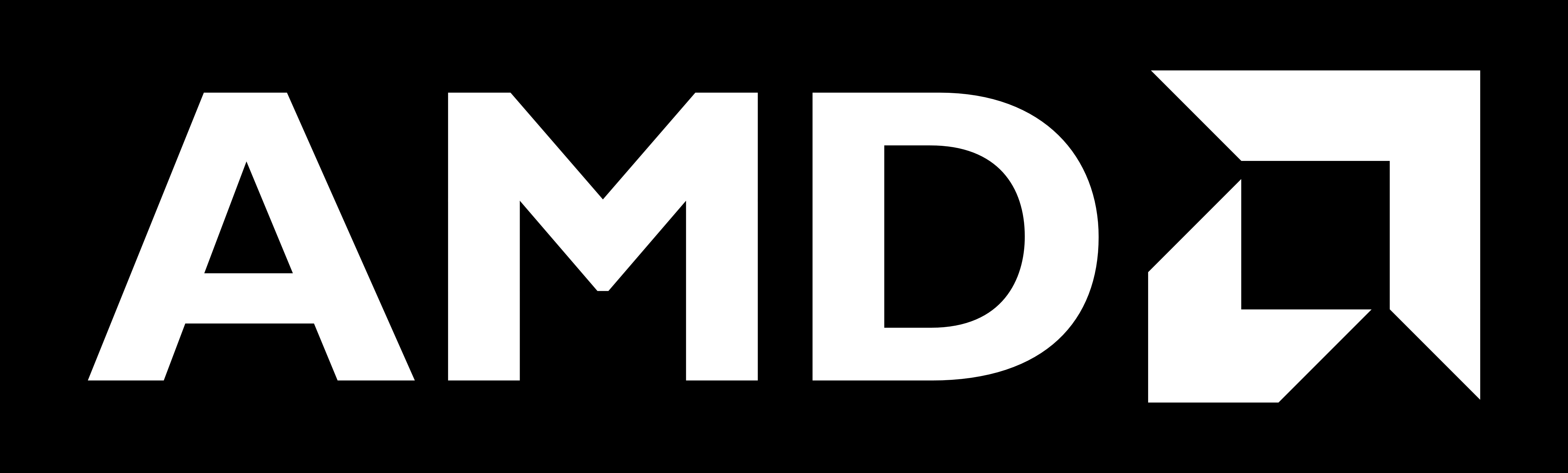 Black AMD Logo - AMD logo, logotype, emblem, black background