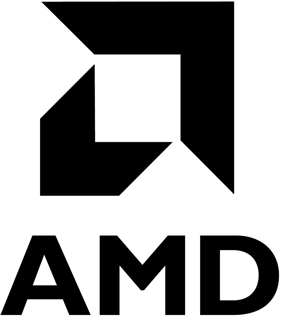 Black AMD Logo - Embedded Software AMD Logo Image - Free Logo Png