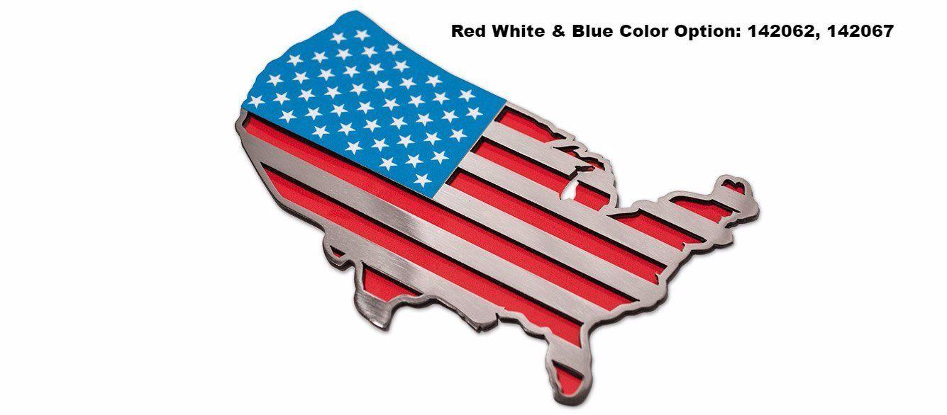 USA Map Logo - USA Map Flag Emblem | American Car Craft