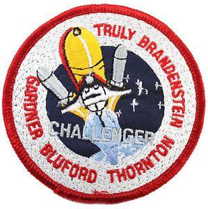 NASA Challenger Logo - NASA Challenger Shuttle Mission STS 8 Embroidered Genuine Astronauts