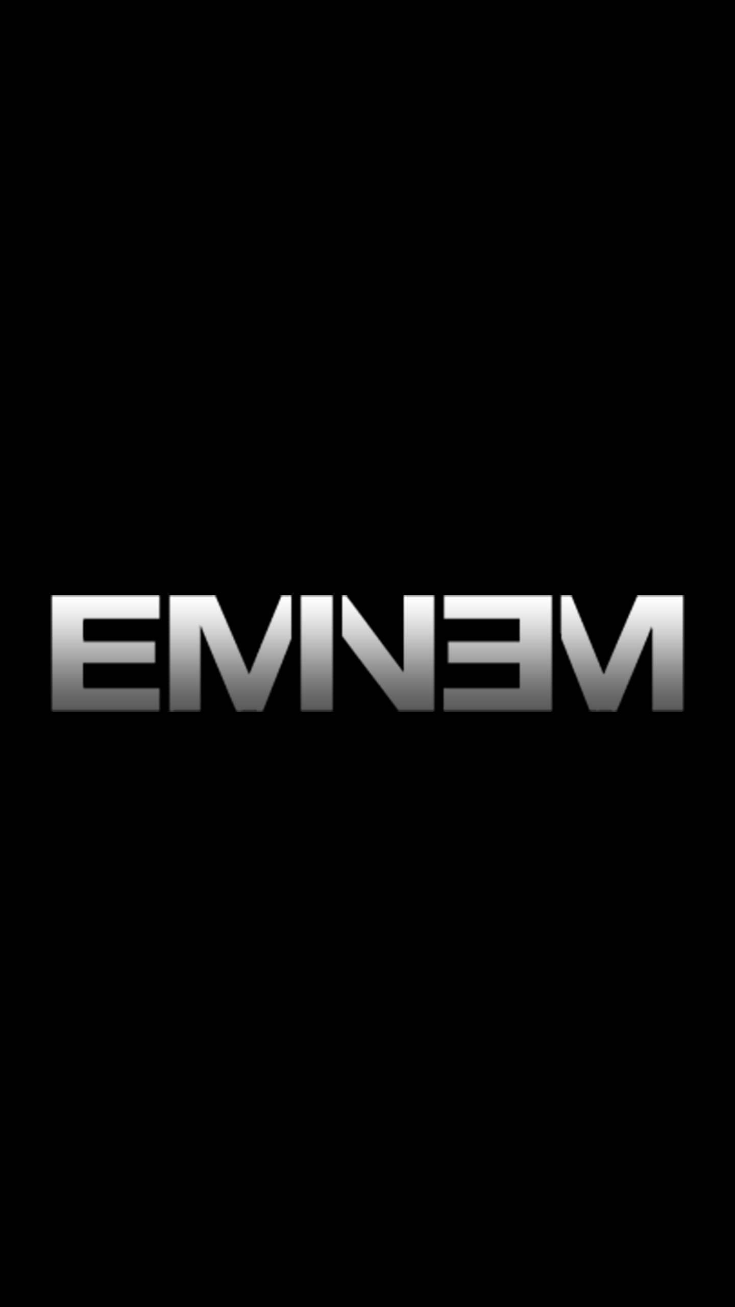 Eminem Logo - Eminem Logo AMOLED Wallpaper [1440x2560] : Eminem