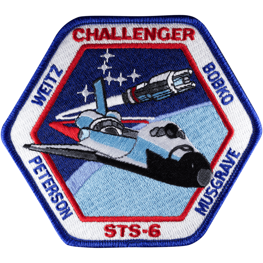NASA Challenger Logo - STS-6 – Space Patches