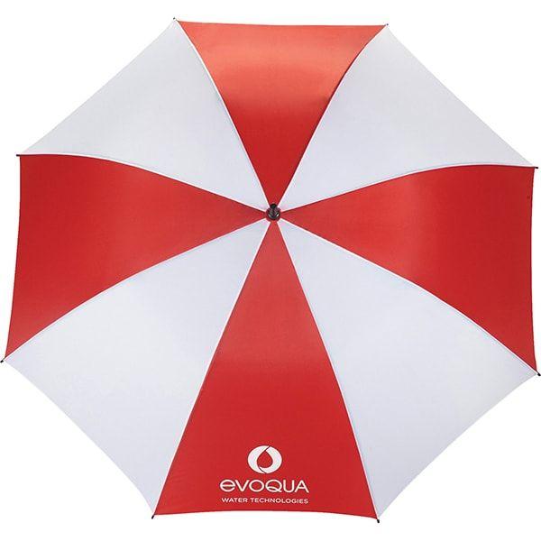 White and Red Umbrella Logo - Wholesale Personalized Golf Umbrellas | Eco Umbrellas