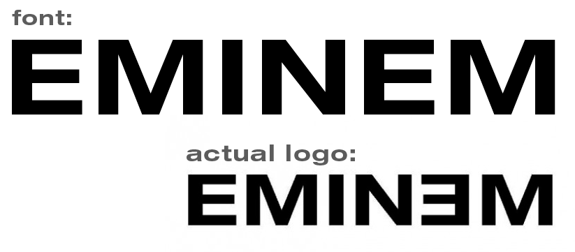 Eminem Logo - I finally found the EMINEM logo font! : Eminem
