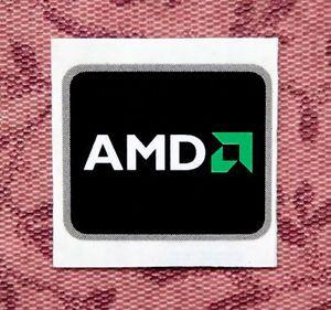 Black AMD Logo - AMD Logo Black Sticker 16 x 19.5mm Case Badge Label USA Seller