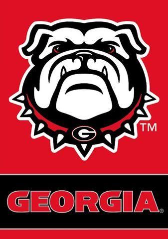 Georgia Bulldogs Logo - Georgia Bulldogs New Dog Official 28x40 NCAA Premium Team Banner