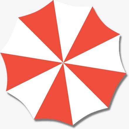 White and Red Umbrella Logo - Umbrella, Umbrella Clipart, Shelter Umbrella, Red And White PNG