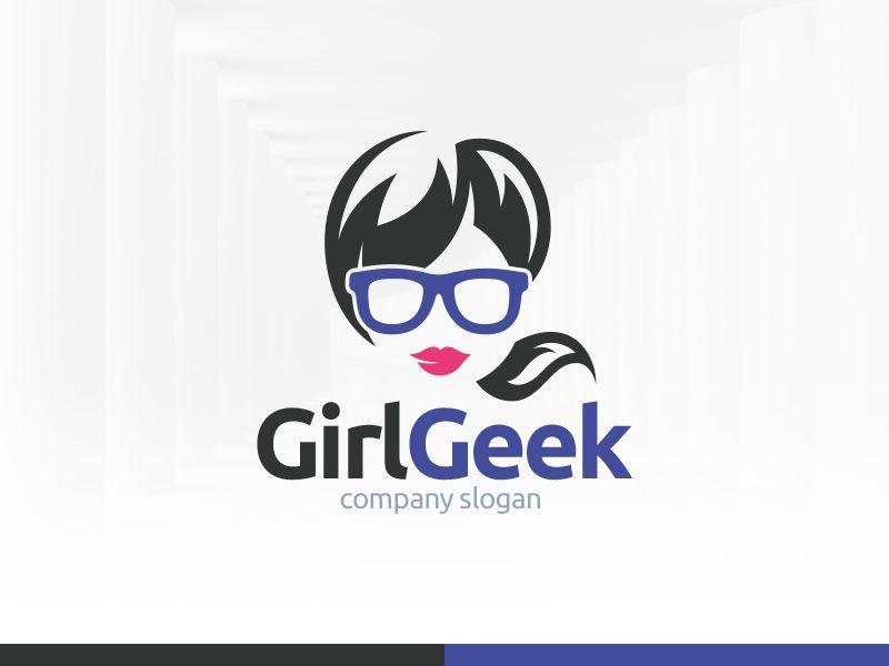 Girl Logo - Girl Geek Logo Template
