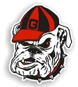 Georgia Bulldogs Logo - Georgia Bulldogs Dog Logo 12 Car Magnet [NEW] NCAA Auto Emblem