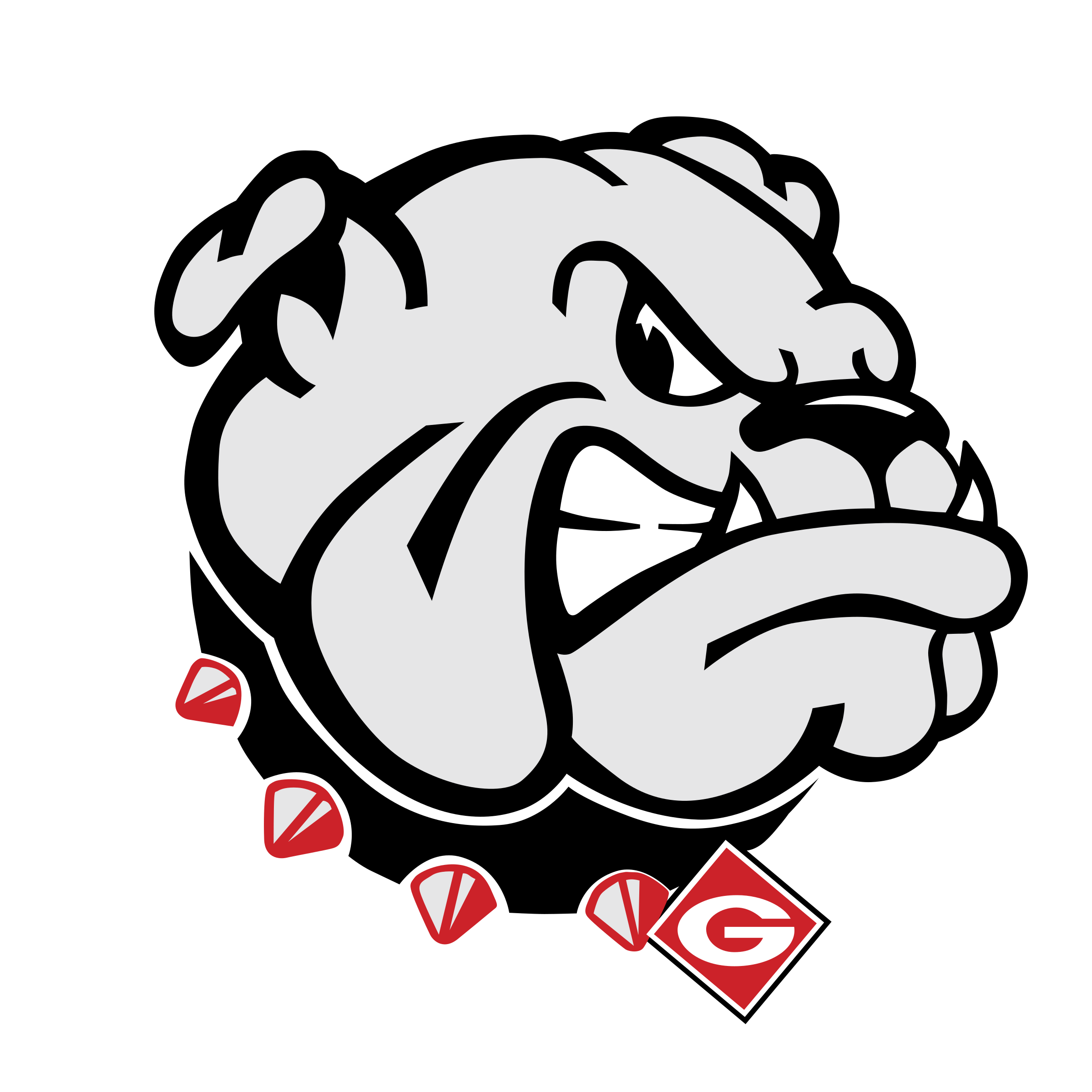 Georgia Bulldogs Logo - Georgia Bulldogs Logo PNG Transparent & SVG Vector - Freebie Supply