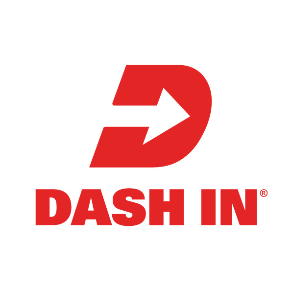 And White Blue Red Dasheslogo Logo - Dash In Beer and Wine Convenience Store
