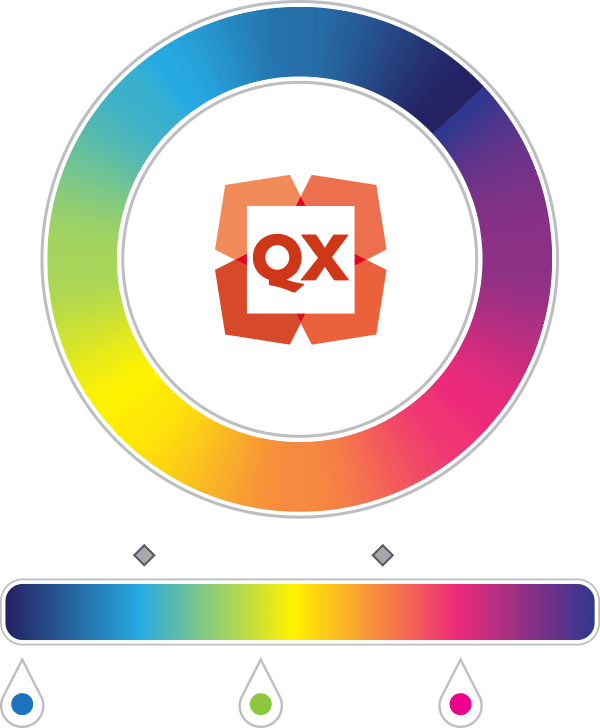 Multi Colored Circle Brand Logo - QuarkXPress 2016. Award Winning Design And Layout Software