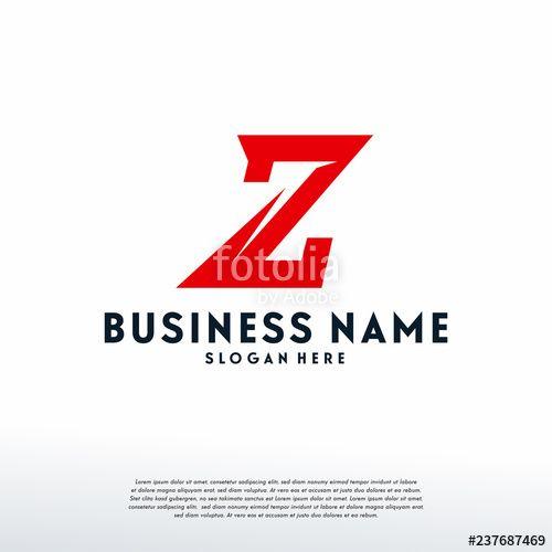 And White Blue Red Dasheslogo Logo - Fast Z initial logo designs template, Z dash logo symbol, logo ...