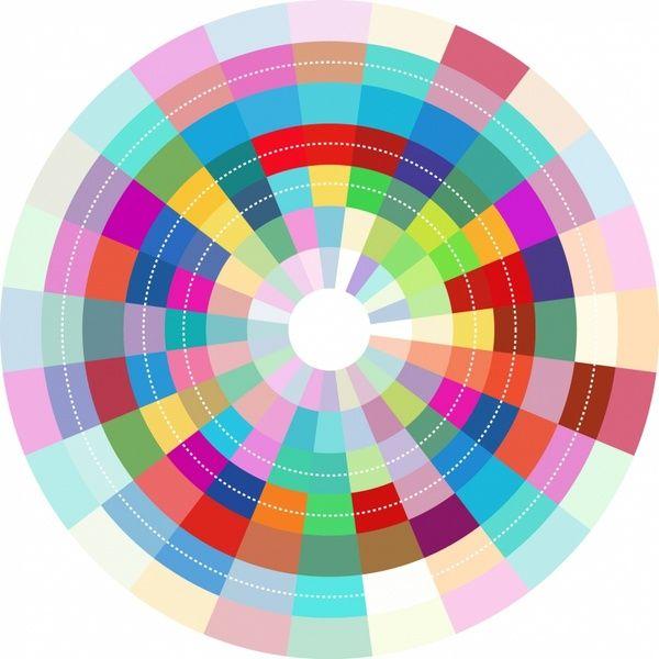 Multi Colored Circle Brand Logo - Web Logo With Multi Colored Circle & Vector Design