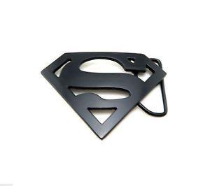 Black and Superman Logo - Black Superman Logo Novelty Metal Belt Buckle | eBay