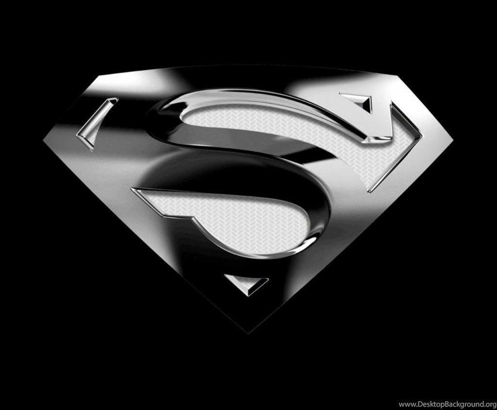 Black and Superman Logo - Superman Logo Wallpapers Black Desktop Background
