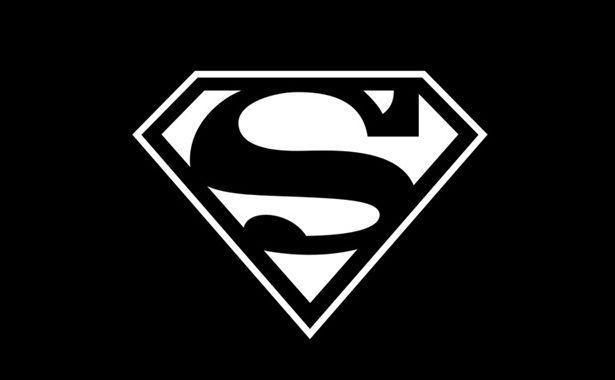 Black and Superman Logo - Creation of the Metallic Superman Logo | psdstation.com