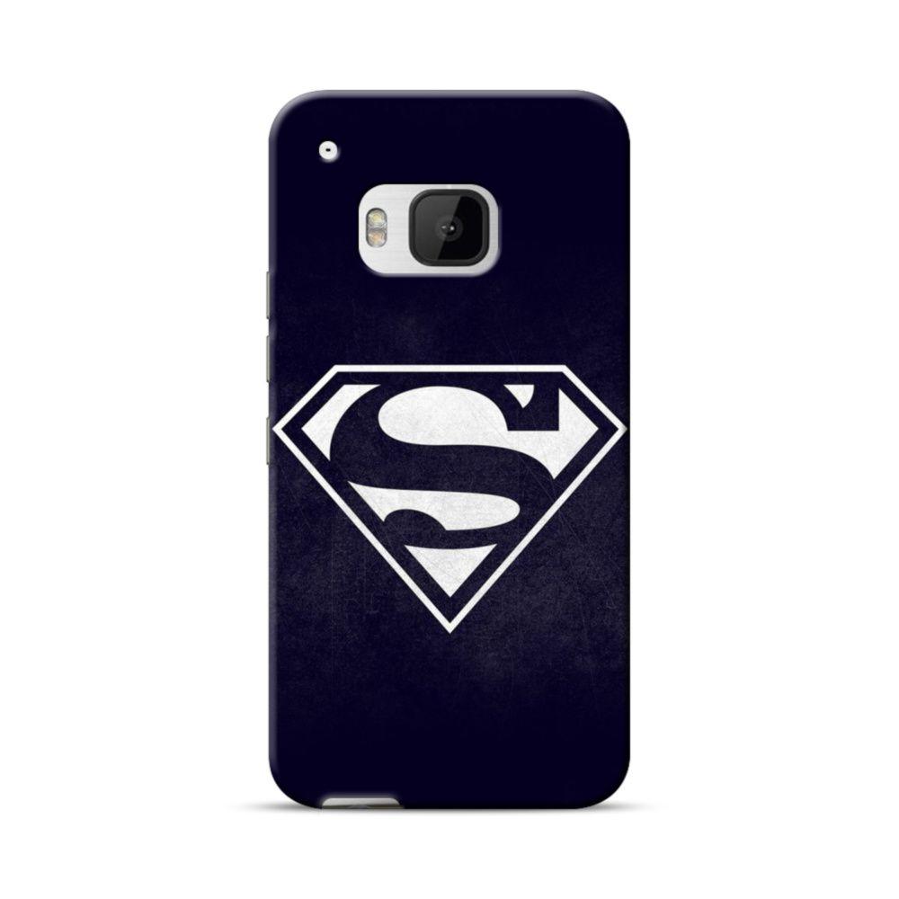 Black Superman Logo - Black Superman Logo HTC One M9 Case