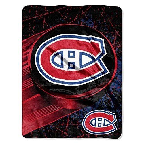 And White Blue Red Dasheslogo Logo - NHL Montreal Canadiens Throw Blanket 46x60 Red Black White Blue ...