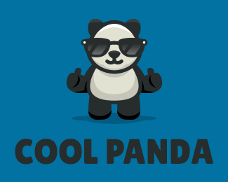 Panda Cool Logo - Cool Panda Designed