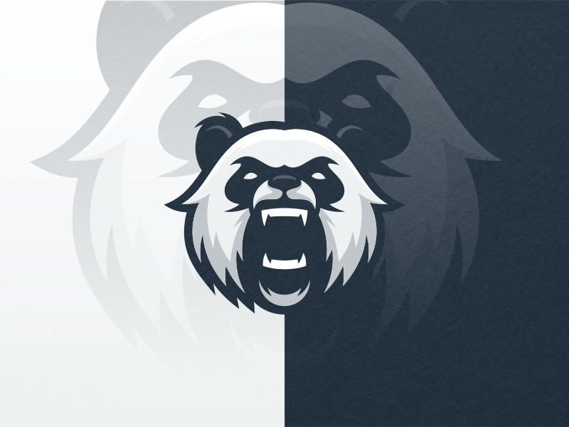 Panda Cool Logo - Angry Panda by Jhon Ivan on. Logo Design. Logo design, Logos, Logo