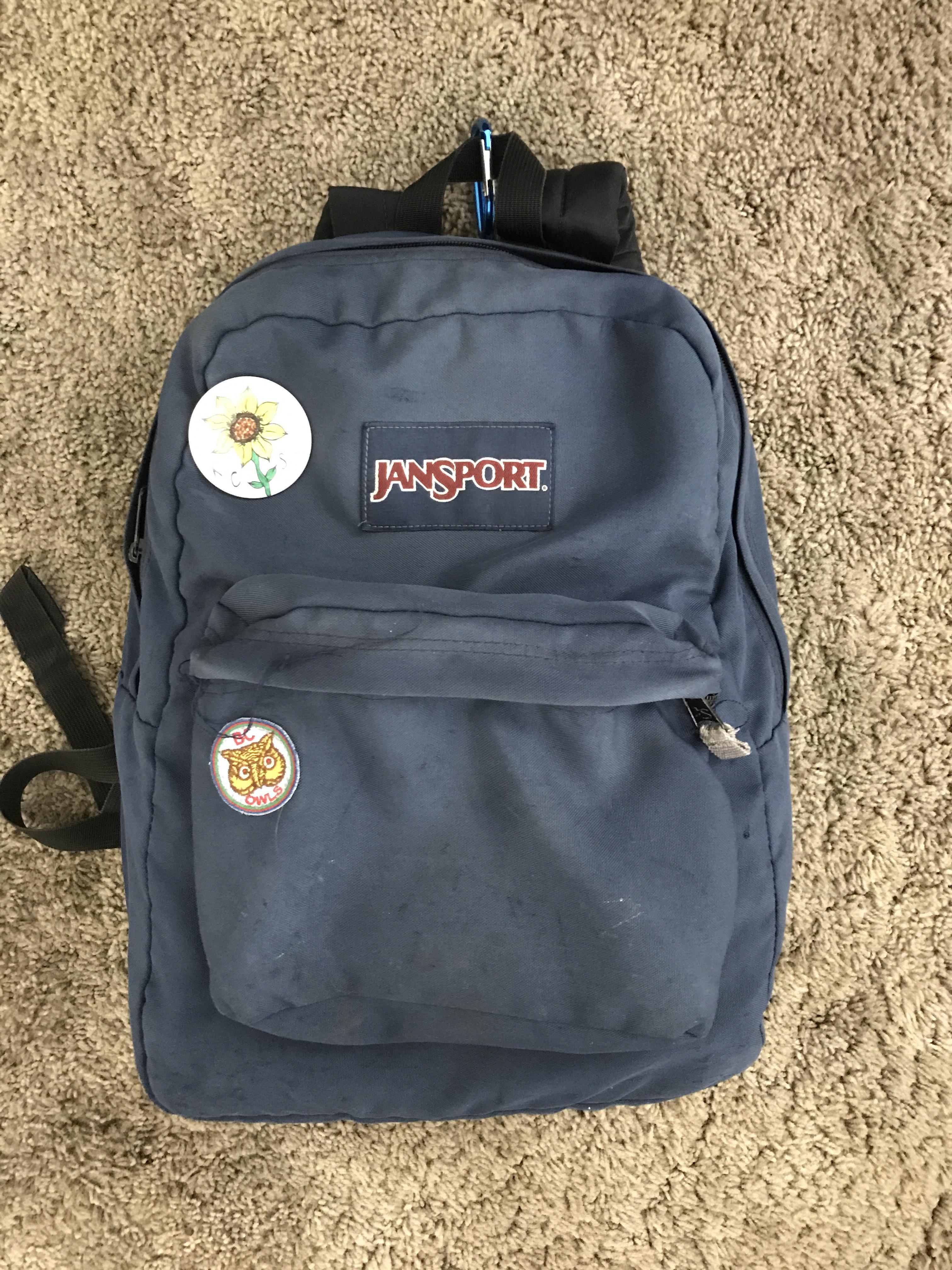 Old JanSport Logo - My 15 year old jansport it's gotten me through middle school, high ...