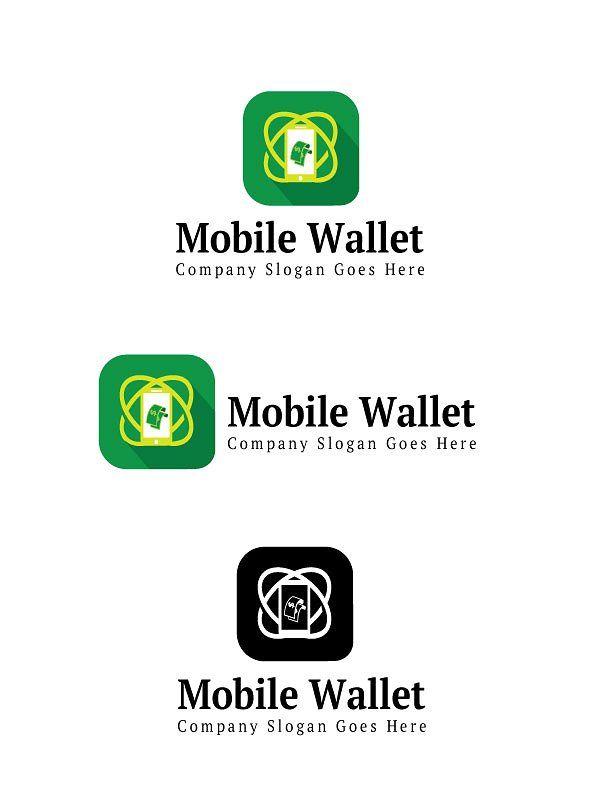 Mobile Wallet Logo - Mobile Wallet Logo ~ Logo Templates ~ Creative Market