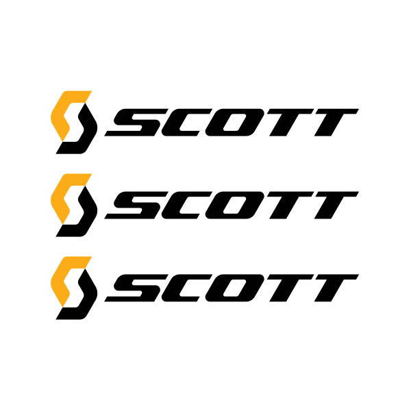 Scott Logo - Printed vinyl Scott Mountain Bike Logo