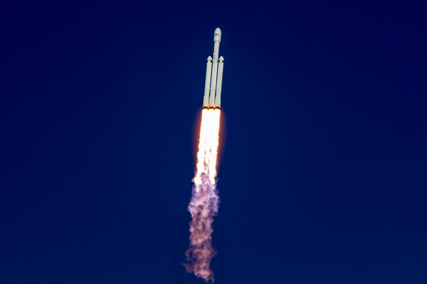 SpaceX Falcon 9 Heavy Logo - Swedish firm buys Falcon Heavy launch - SpaceNews.com