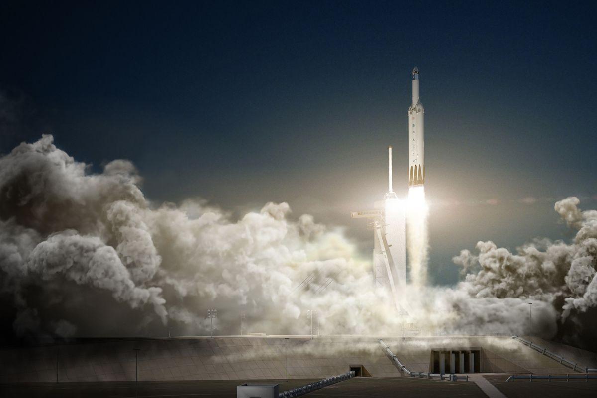 SpaceX Falcon 9 Heavy Logo - Elon Musk names yet another launch date for SpaceX's Falcon Heavy ...