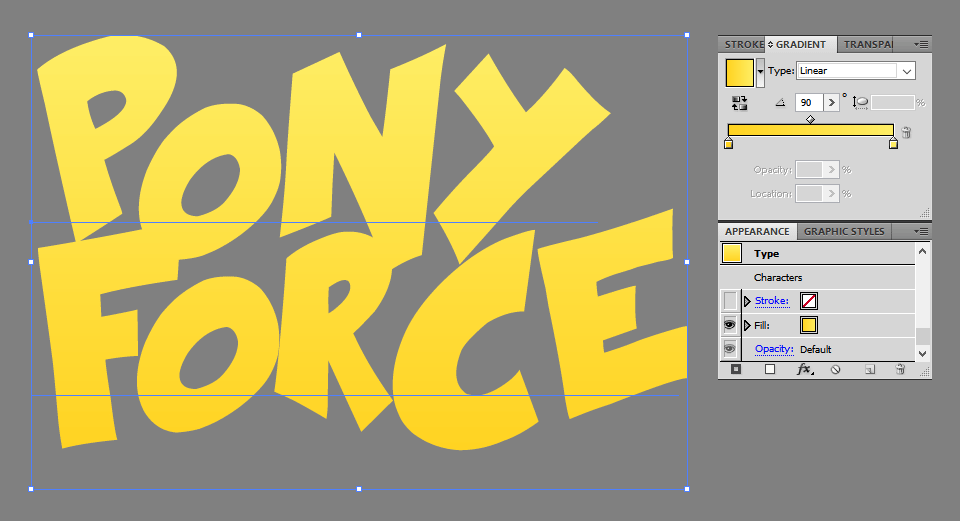 Yellow in the Game Logo - How to Design an Indie Game Logo in Illustrator